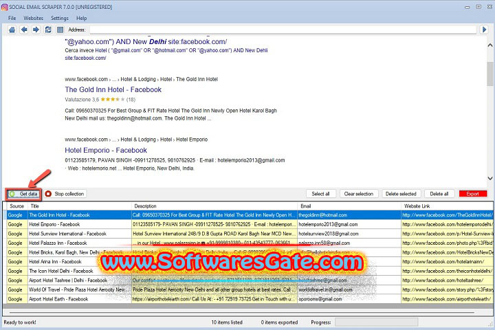Estrattoredati Social Email Extractor : Version 7.1.0 (Latest Software) Estrattoredati Social Email Extractor : Version 7.1.0 (Latest Software)