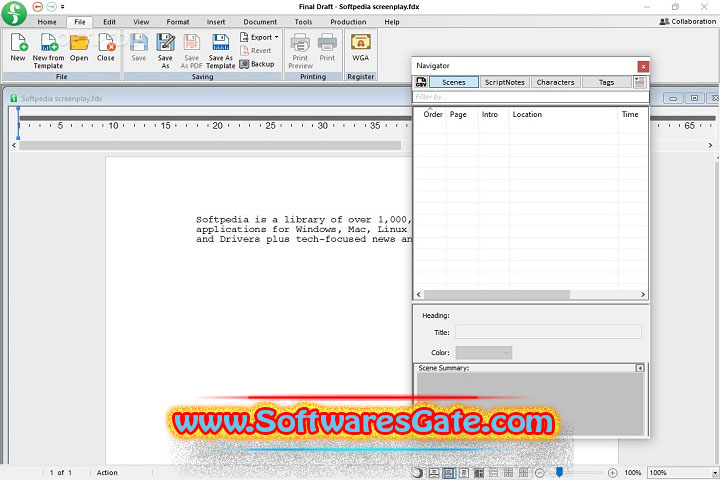 Final Draft : Version 13.2.5 (Latest Software) Final Draft : Version 13.2.5 (Latest Software)
